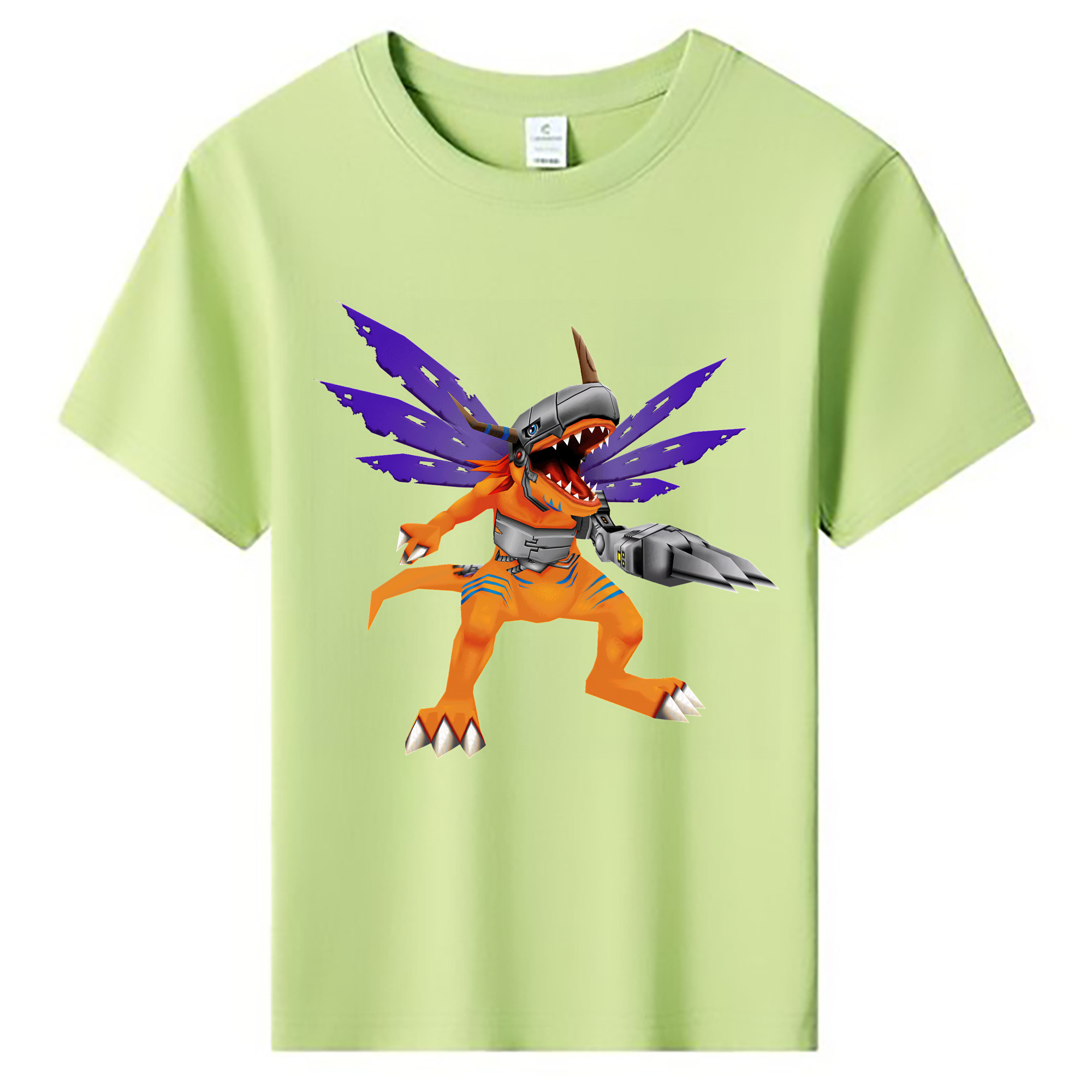 （画像用） Digimon デジタルモンスター/デジモン 綿100％キッズTシャツ（フロントプリント）